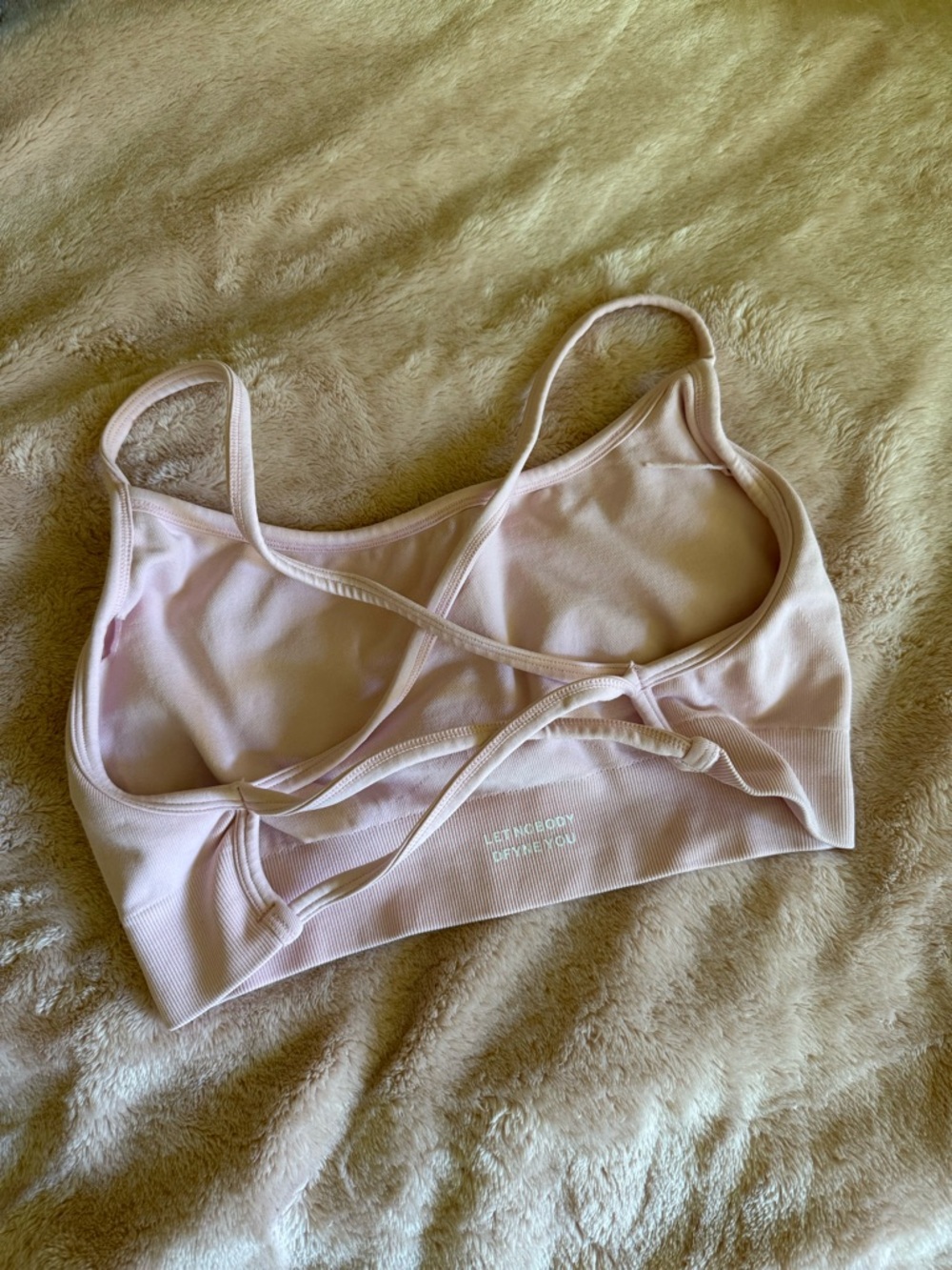 DFYNE Women's sports bra bundle! Pink & Light Blue - Picture 4 of 7